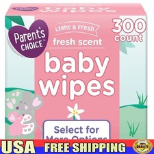 300ct Baby Wipes Light Fresh Chamomile Hypoallergenic Soft Thick Resealable New