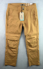 Prana Pants 8 Short Halle Straight Brown Earthbound Hiking Stretch W4119SH23