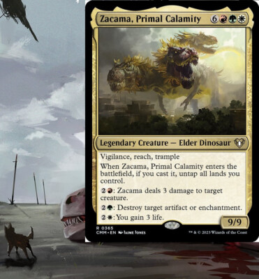 Zacama, Primal Calamity NAYA Dinosaur Commander Deck Magic MTG