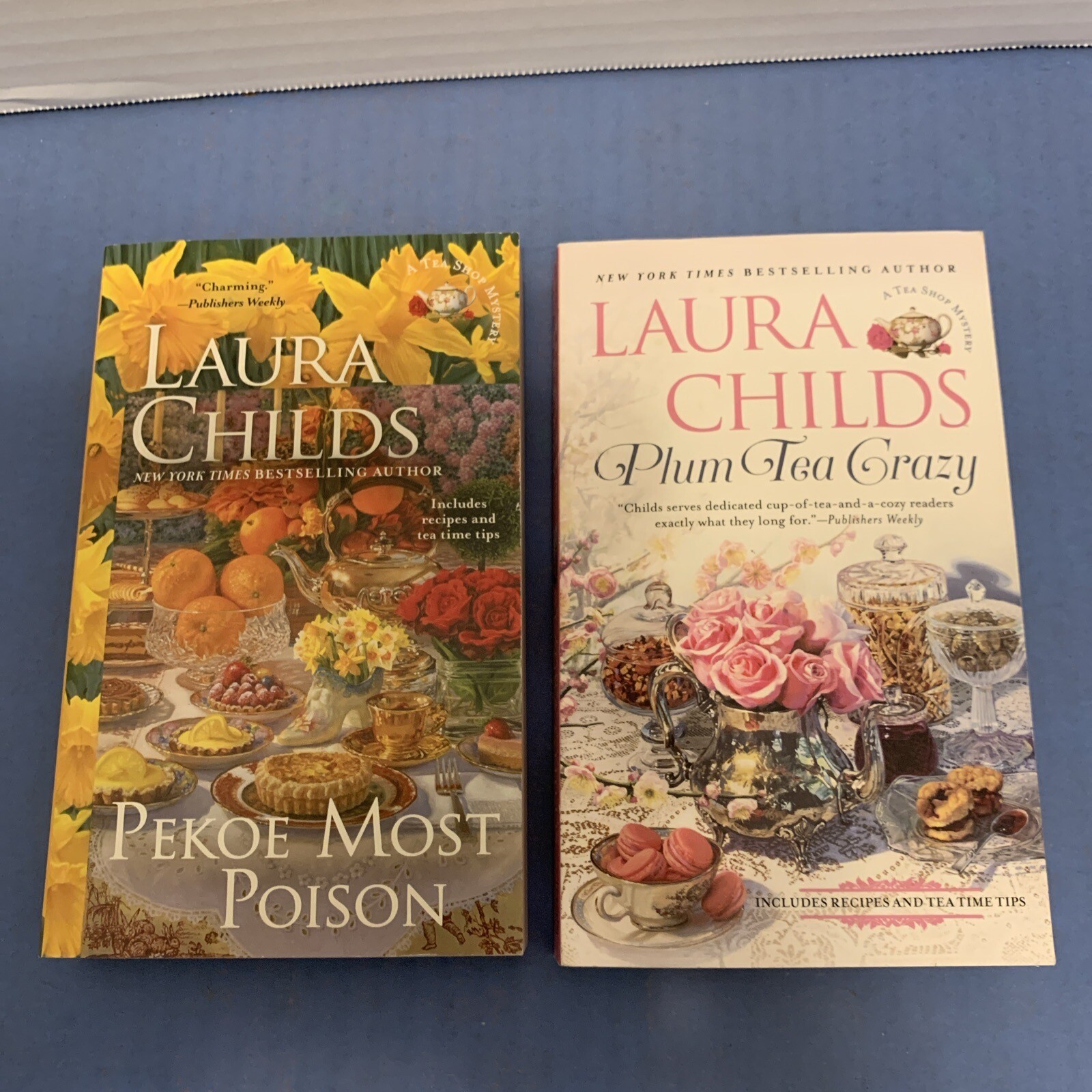 Lot of 22 Paperback Books Laura Childs TEA SHOP MYSTERY Series