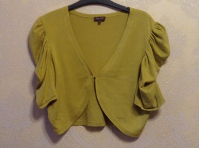 yellow shrug jacket