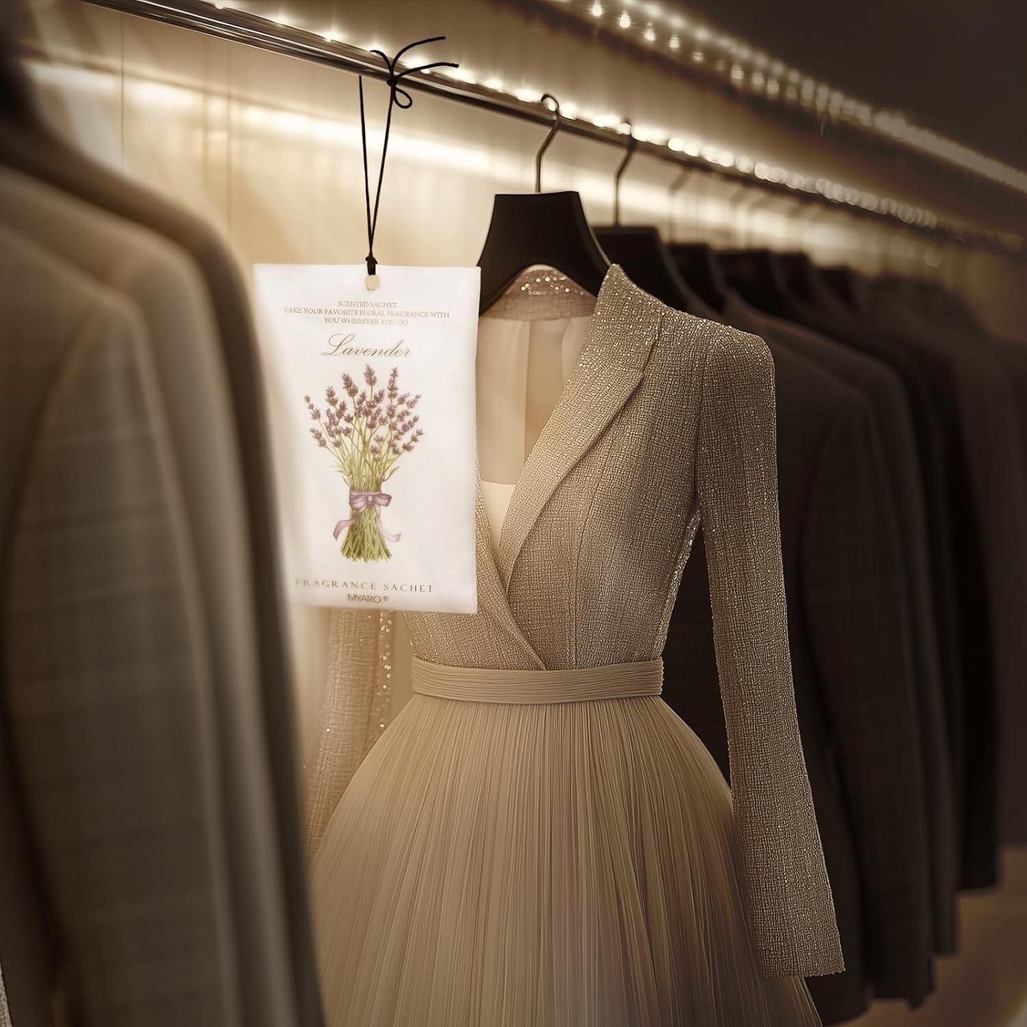 Long-Lasting Lavender Scented Sachets - 12 Packs for Fresh Fragrance Everywhere