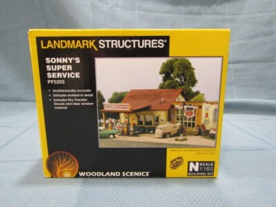 Sonny's Super Service PF5203 N Scale 1:160- Landmark Structures - Model Kit M