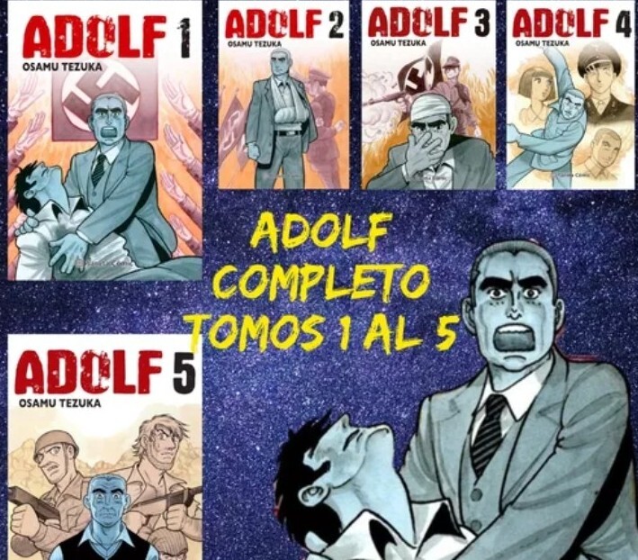 Cómic Adolf Completo Tomos 1 Al 5 Osamu Tezuka Planeta. Manga en español