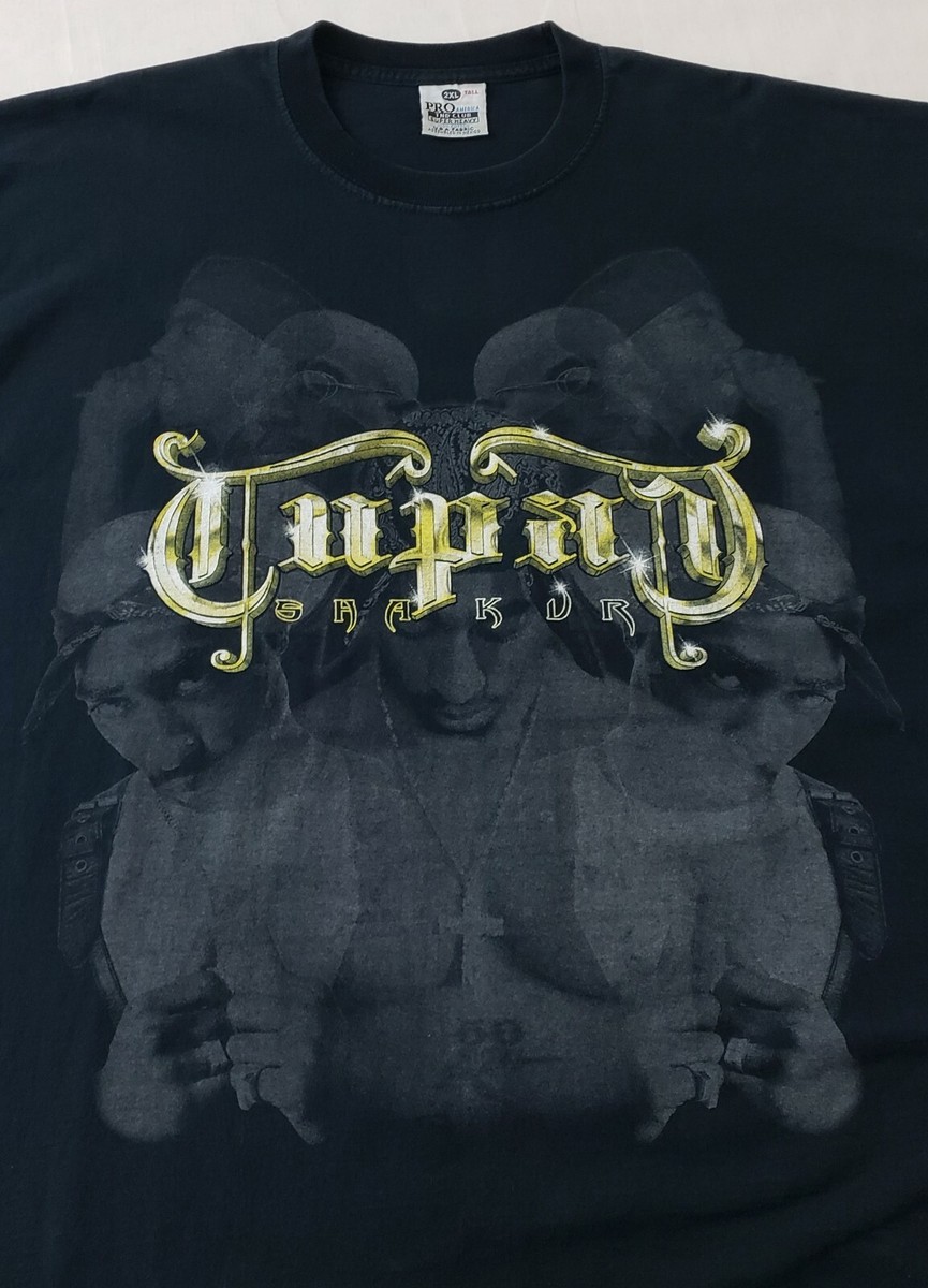 Vintage 2000s Tupac Shakur T-Shirt Sz 2XL Tall 2PAC Rap Tee