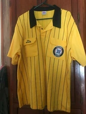 Yellow Score Soccer Referee Jersey Adult Sz  2-XL