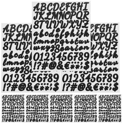  10 Sheets DIY-Scrapbooking-Aufkleber Buchstabenaufkleber Für Wasserflaschen
