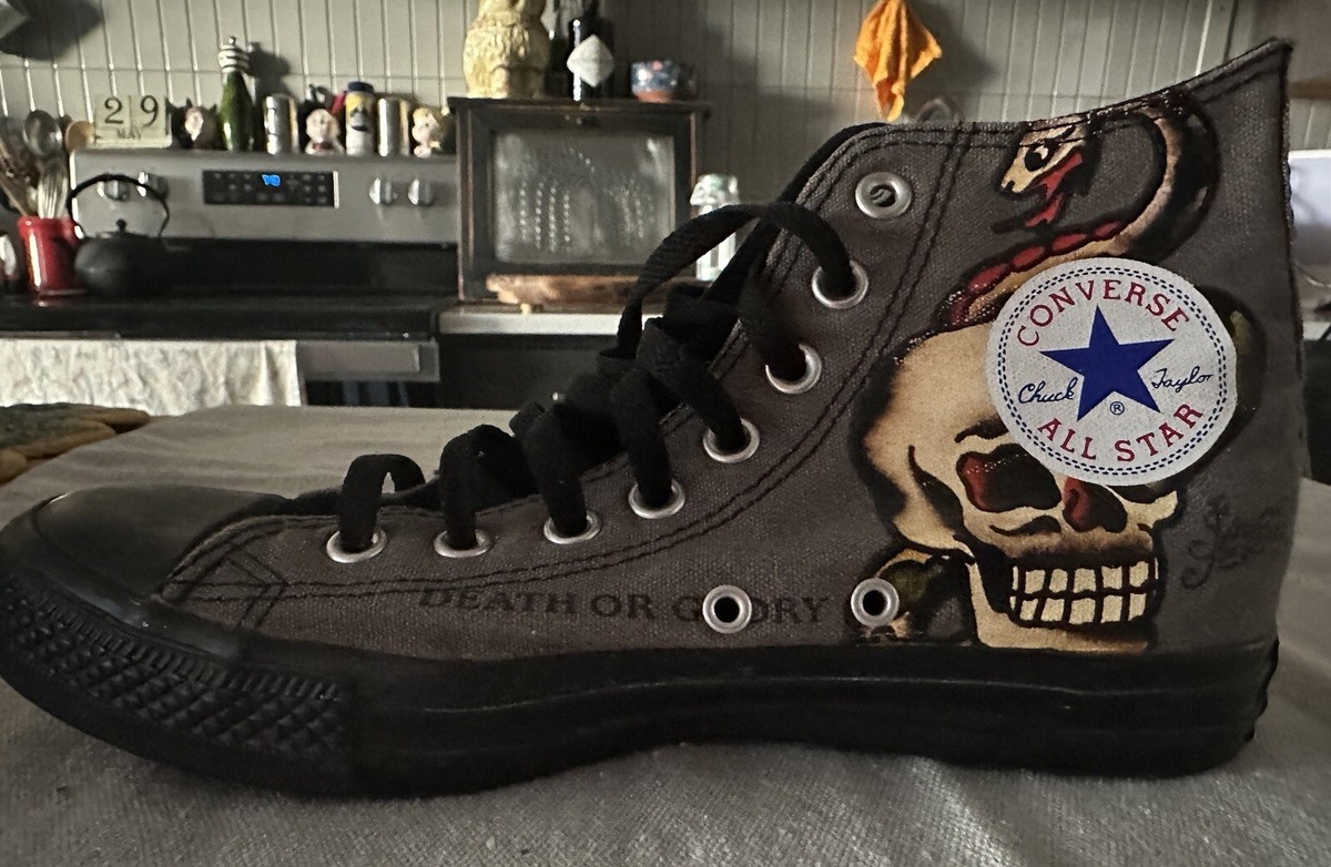 コンバース　DEATH OR GLORY Sailor Jerry Death Or Glory Converse All-Stars - Size 6.5