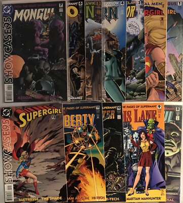 Showcase 93 (1995) Complete Set # 1-12 DC Comics   Supergirl   Mongul   Bibbo
