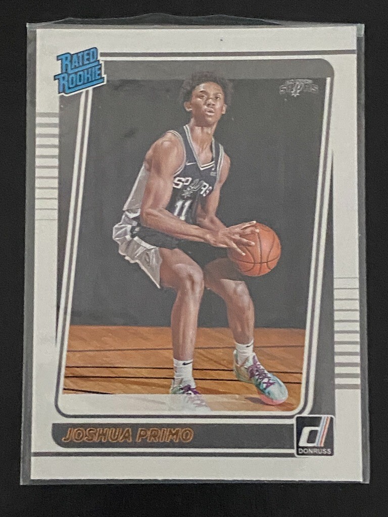 Joshua Primo RC 2021-22 Panini-Donruss Rated Rookie #212 San Antonio Spurs