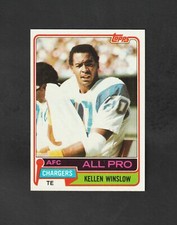 1981 Topps Kellen Winslow RC #150 ~~ Beautiful RC ~~ San Diego Chargers HOF