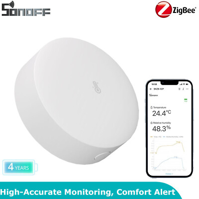 SONOFF SNZB-02P Smart Home ZigBee Temperatur Feuchtigkeitssensor APP Messung