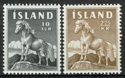 クラシック Islensk Pjodlog Iceland 1958, Horse, Icelandpony set VF MNH | eBay