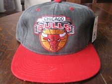 Chicago Bulls Basketball STARTER Vintage Acid Wash style Cotton HAT NEW with tag