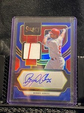 Bobby Abreu 2024 Select Autographed Memorabilia Blue Prizm #31/35 - Phillies