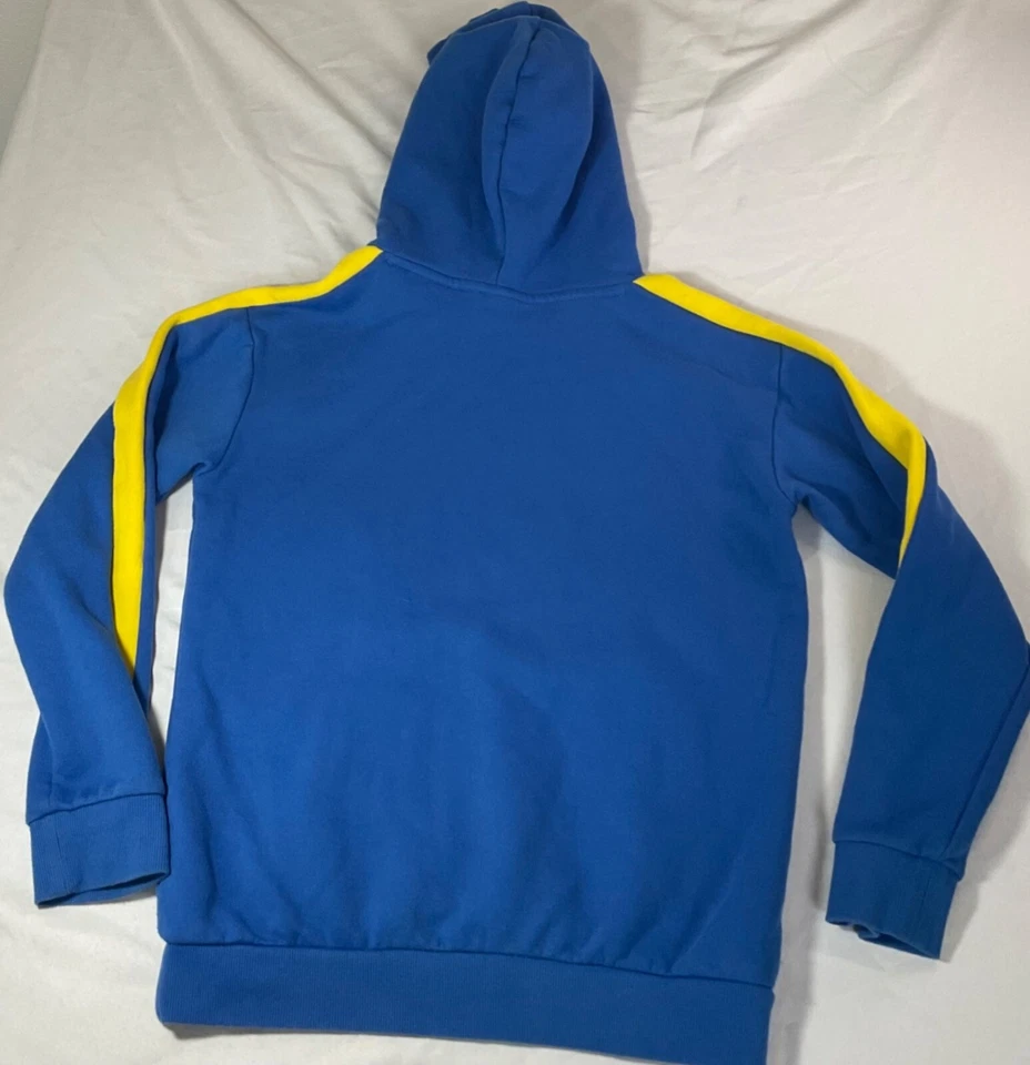 Puma DC Superman Niños Sudadera con Capucha Azul con Acentos Amarillos XL Canguro Bolsillo Algodón/Po Foto 3 de 3