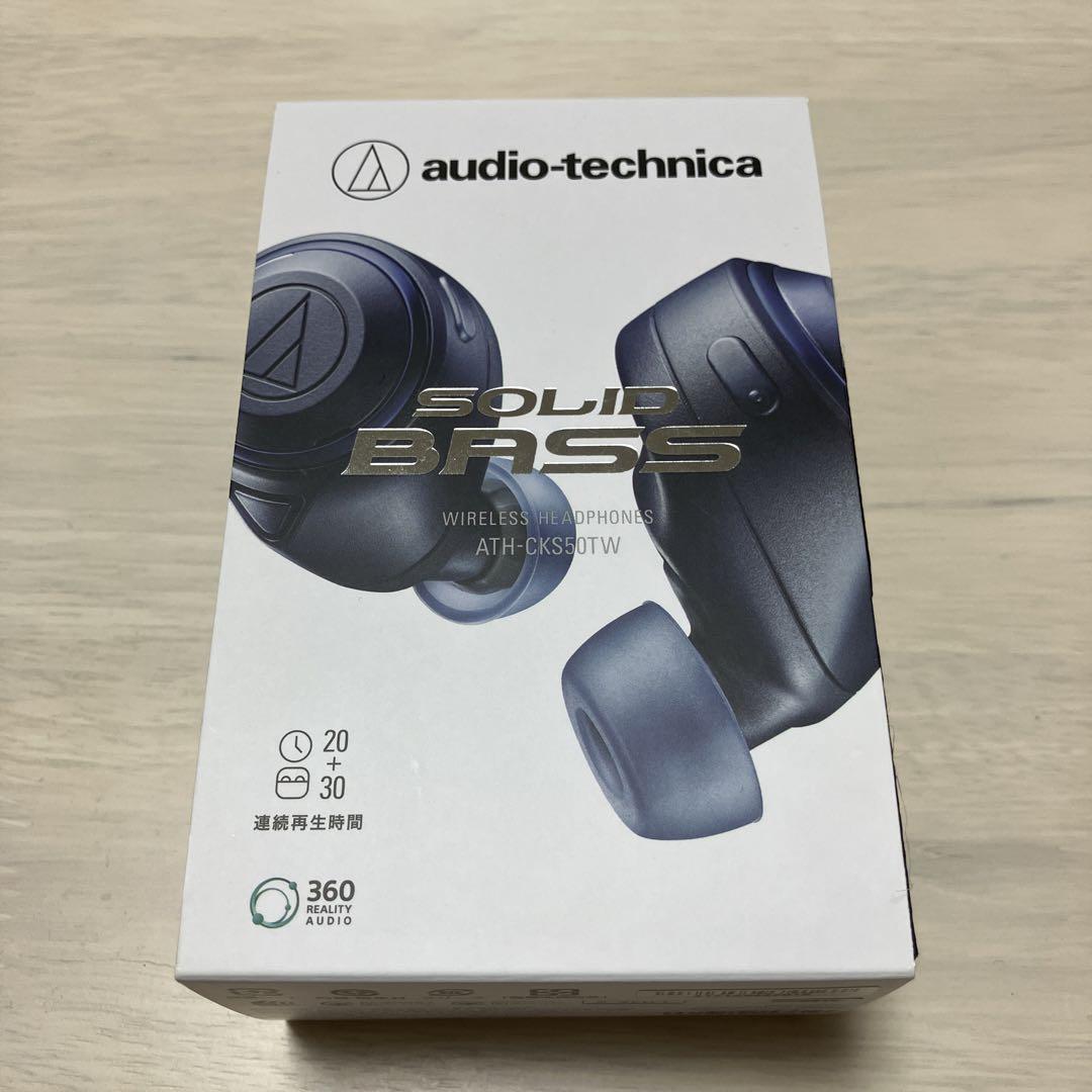 Audio-Technica ATH-CKS50TW BL Wireless Bluetooth Earphones Blue | eBay