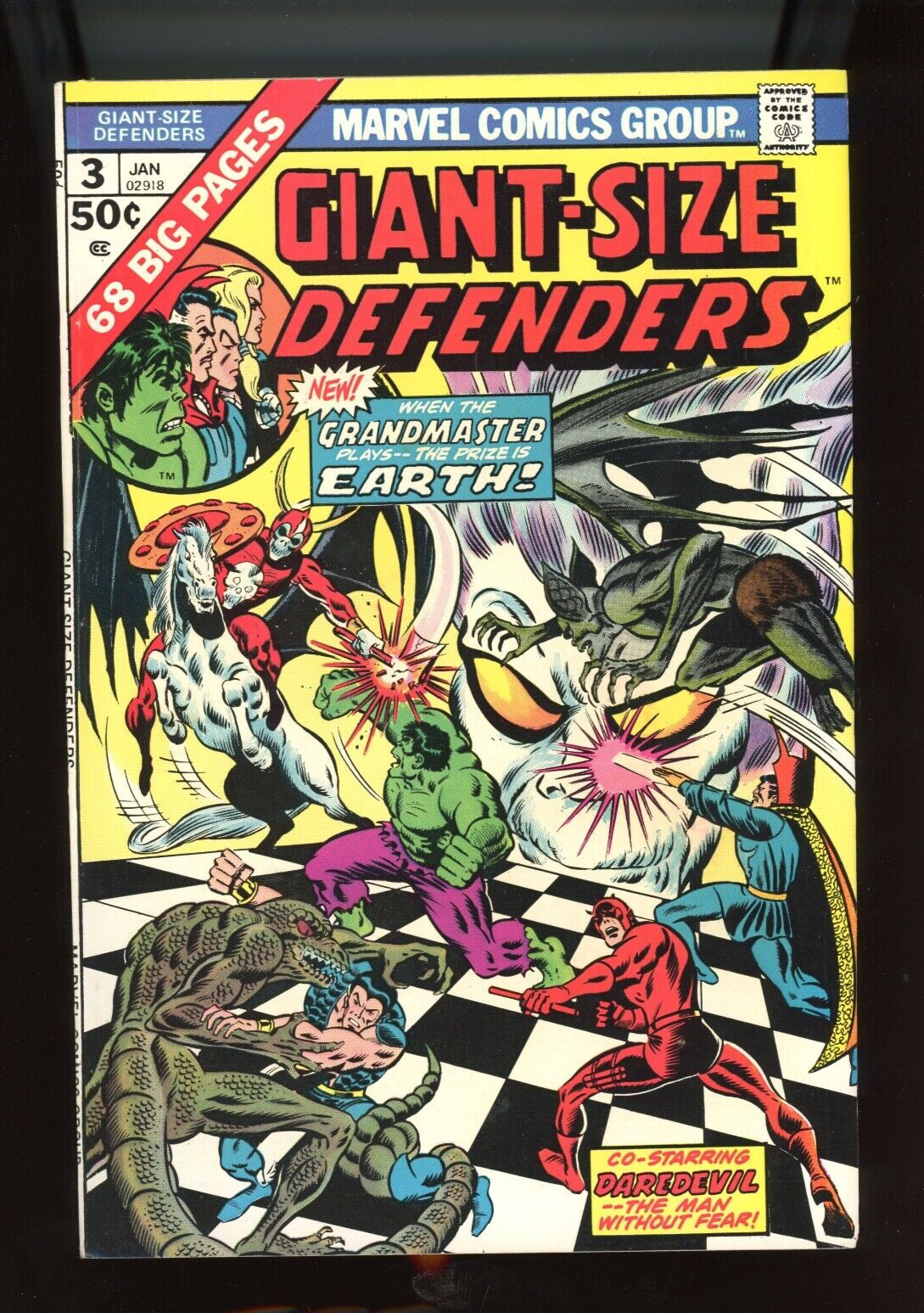 1975 Marvel," The Defenders " Giant-Size # 3, Key, 1st Korvac, VF, BX70