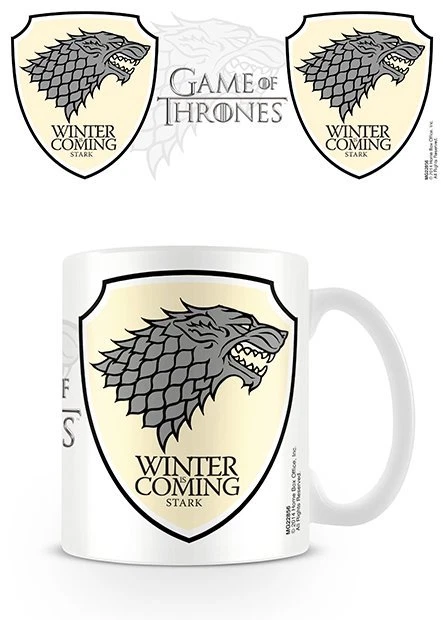 PYRAMID GAME OF THRONES STARK WINTER IS COMING MUG NEW BOXED 100 % OFFICIAL MERCHANDISE