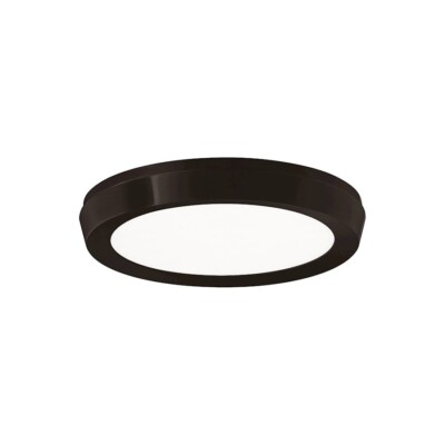 Modern Forms Argo 1Lt 7'' LED Round Flush 3-CCT/2700K, Black - FM-4207-27-BK