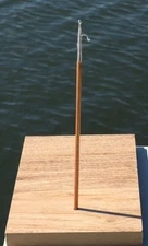 MINIATURE BOAT HOOK, WOODEN HANDLE, METAL HOOK, 1:12 SCALE, GREAT FOR MODELS