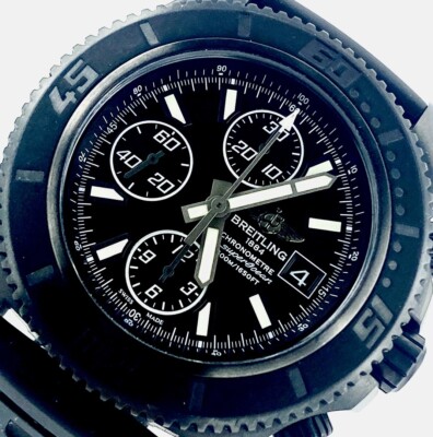 Men'sBreitling ''Superocean Ii'' Black 46mm Stainless Steel M13341 Watch