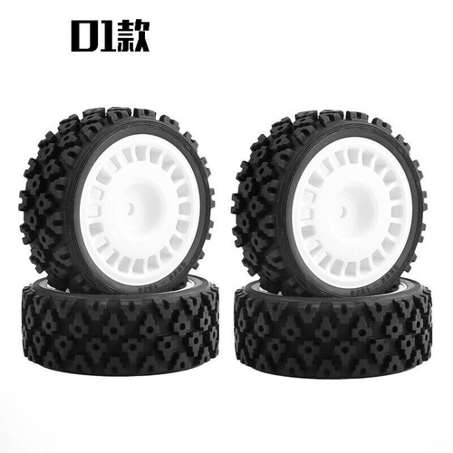 Rally RC Car Tires Kit For 1:10 Tamiya TT01/TT02/XV-01 /HPI RS4 Truck YZ - Picture 4 of 10