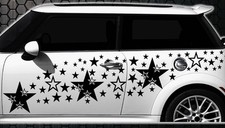 93-teiliges Sterne Star Auto Aufkleber Set Sticker Tuning Stylin Wandtattoo blum