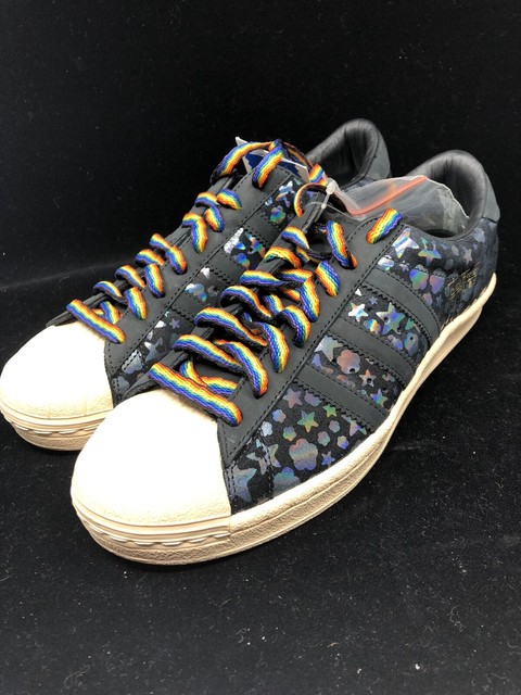 Adidas Superstar Vintage Rainbow Stars Black New Rare US9.5 2007 3M Reflective | eBay