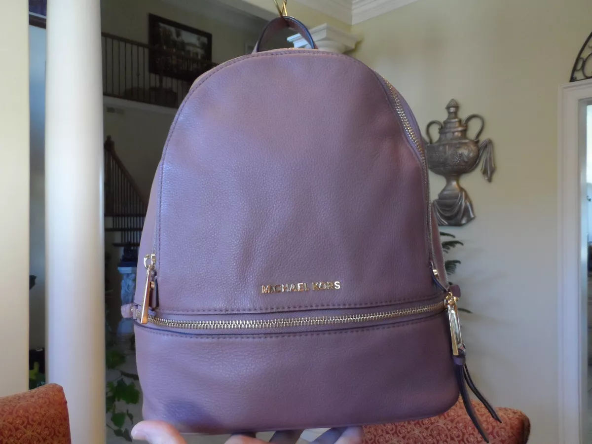 Michael kors rhea large leather deals backpack