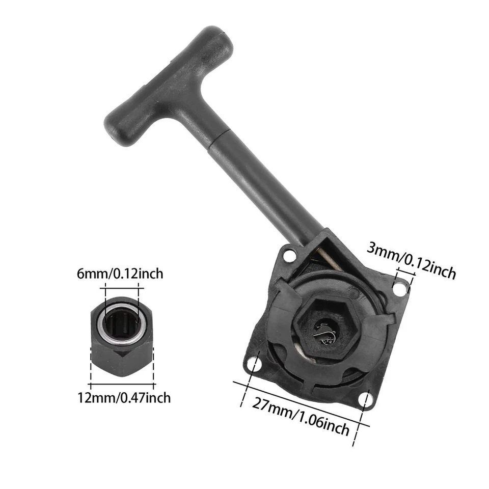 RC Seilzugstarter Verbrenner Pullstart 1/8 1/10 16er 18er 21er Nitro-Motor 27mm - Bild 2 von 4