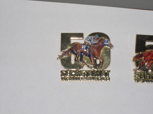 1973-2023--50th Anniversary Secretariat Triple Crown Pins - Picture 2 of 7