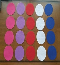 Felt Ovals Teacher Made Learning Resources Homeschool Math Count Sort Patterns