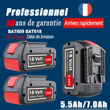 Pour Bosch GBA 18V batterie 7.0Ah / 5.5Ah 1600A016GU BAT618 BAT609 BAT620 18V FR