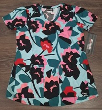 Women's Floral Grey's Anatomy Scrub Top in Size X-Small Sku 15