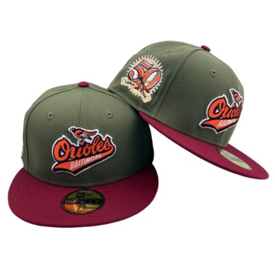 Baltimore Orioles 50th Anni Side patch New Era 59fifty fitted hat cap