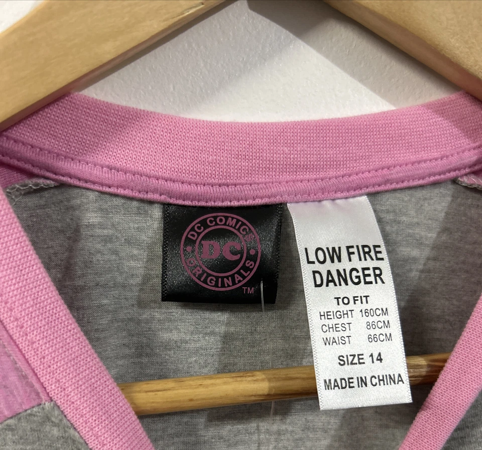 Девочки DC Comics размер 14 я мой собственный герой Чудо-женщина длинным рукавом сна футболка - новый - Изображение 3 из 4