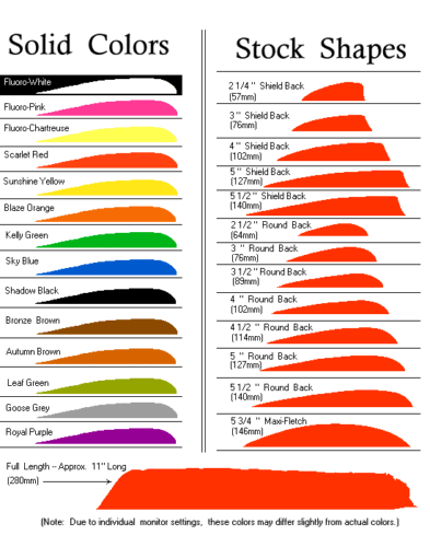 PLUMAS TRUEFLIGHT -4" , ALA DERECHA, 12 piezas. - Imagen 2 de 2