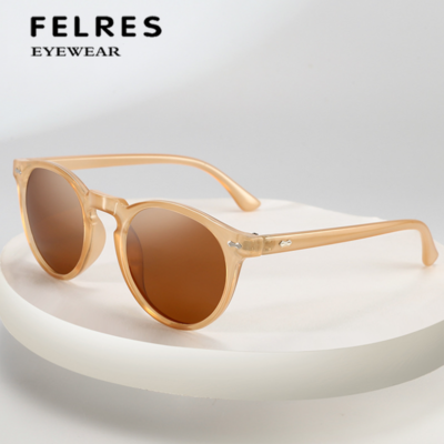 Men Women Round Retro Polarized Sunglasses Outdoor Driving  display picture 3