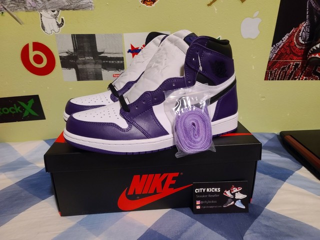 jordan 1 court purple box