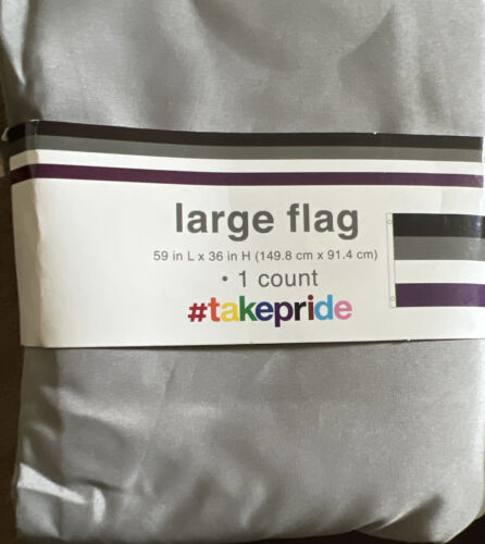 Transgender Pride Flag 3x5 ft Banner Black Gray Plum White Transvestite Trans - Afbeelding 1 van 1