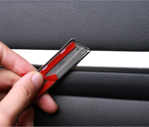 For Nissan Altima 2019-2023 Carbon Fiber Interior Door Molding Strip Decor Trim - Picture 9 of 10
