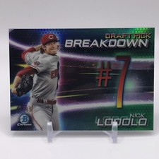 2019 Bowman Draft Chrome Scouts Pick Breakdown Green Refractor /99 Nick Lodolo