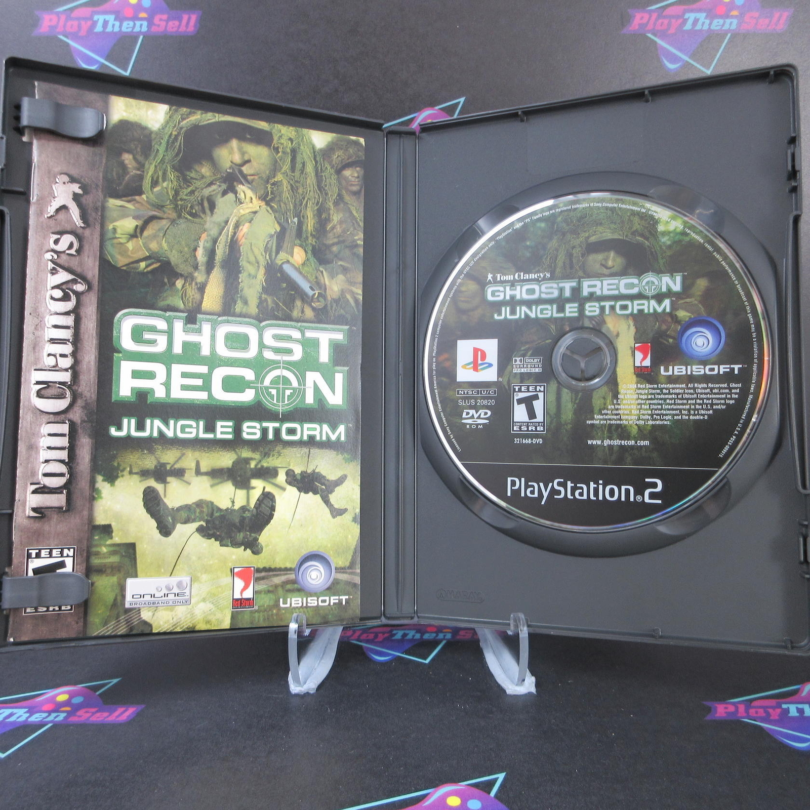 Tom Clancy's Ghost Recon Jungle Storm PS2 PlayStation 2 + Reg Card Complete  -..
