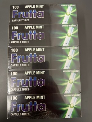 2 Box Frutta  Apple Mint  Filterhülsen 2 x 100 Zigarettenhülsen Stopfhülsen