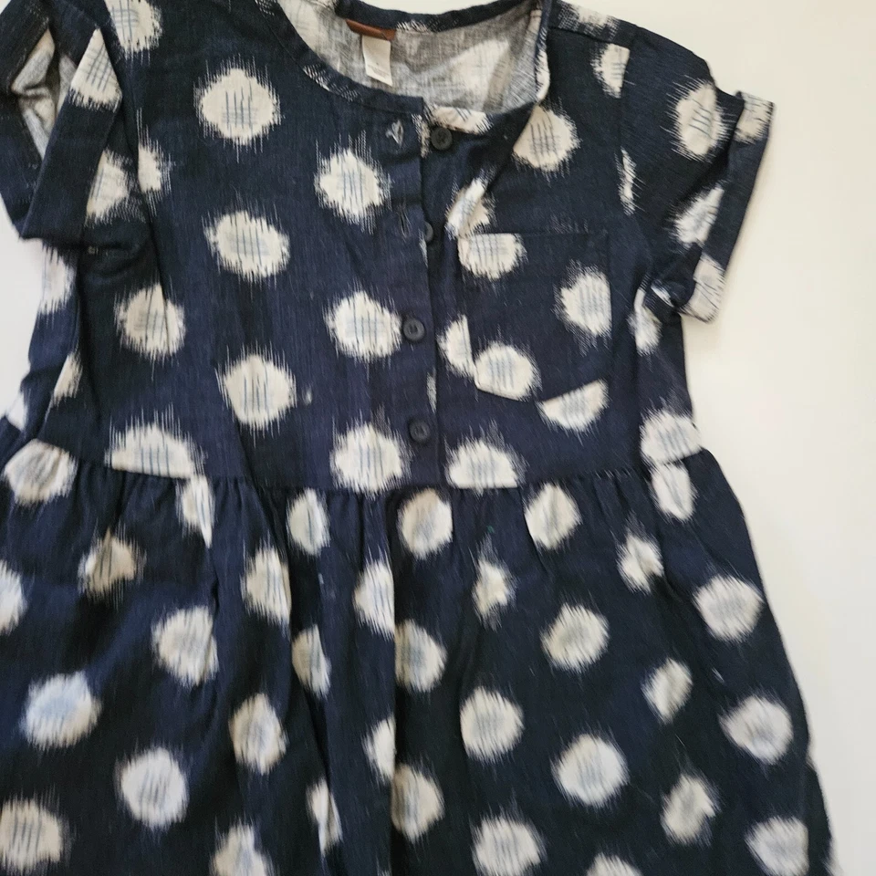 Tea Collection 7 Индиго темно-синий льняная рубашка платье SR1-140 - Изображение 2 из 2