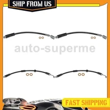 Front Rear Kit Brake Hose Line 4x For Audi RS6 4.2L 2003-2004