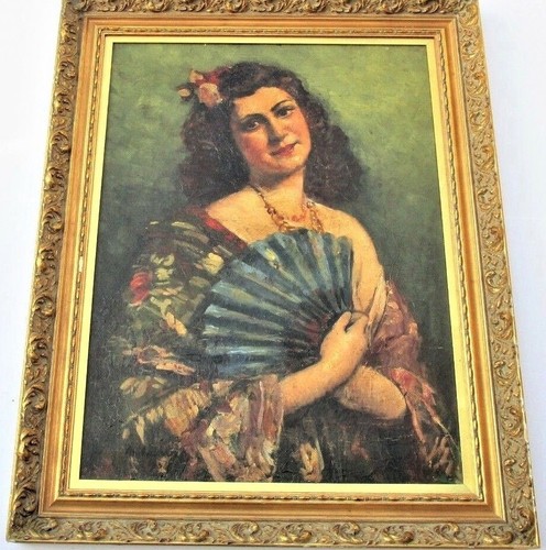 The artist's model - Antique / Oil by MIHALOVICS Miklos (Hungarian, 1888-1960) - Picture 3 of 7
