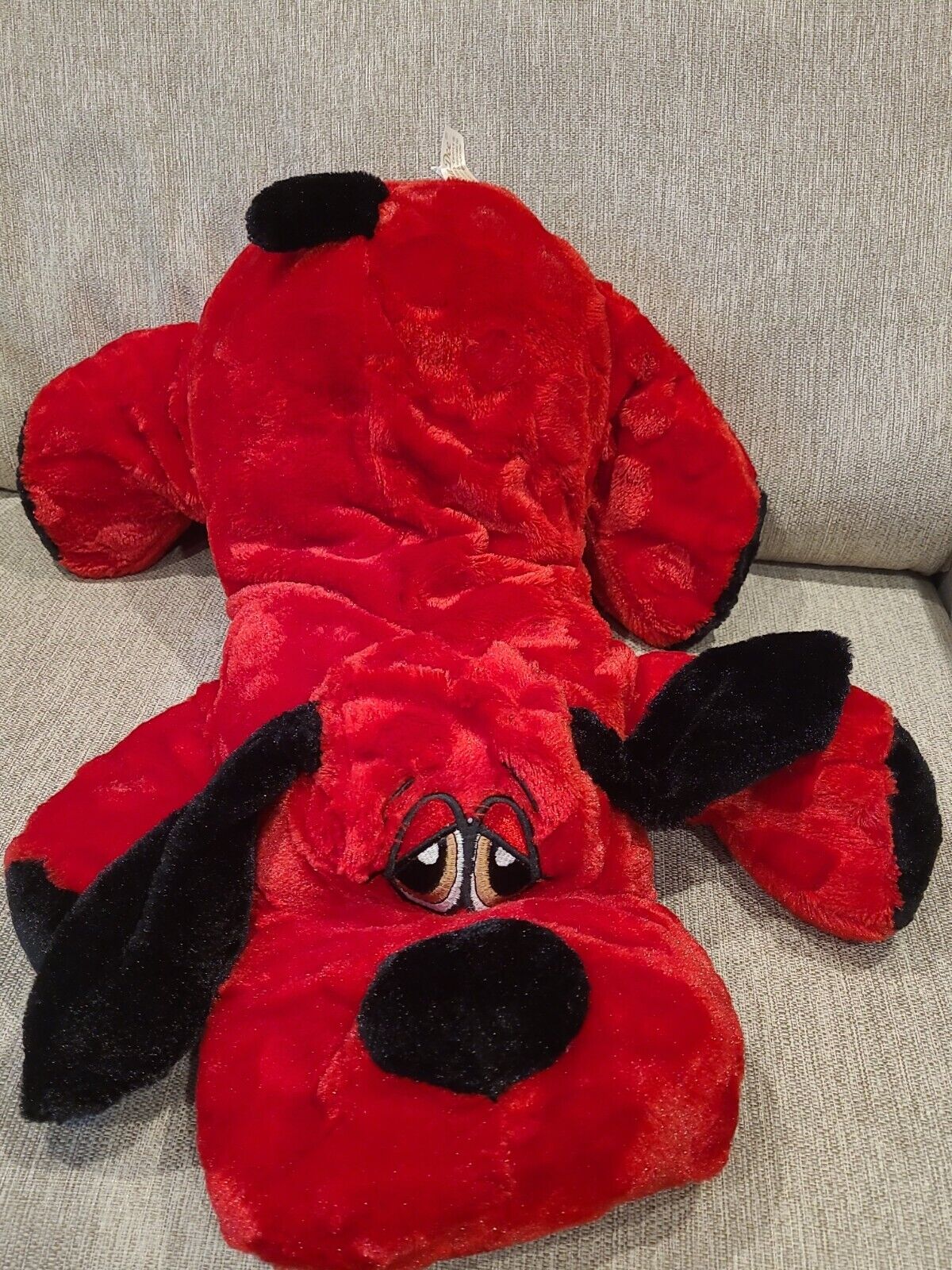 Large Red Plush Dragon Heart Dan Dee Collector's Choice Plush Stuffed animal  vtg