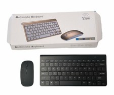 Black Wireless Keyboard and Mouse